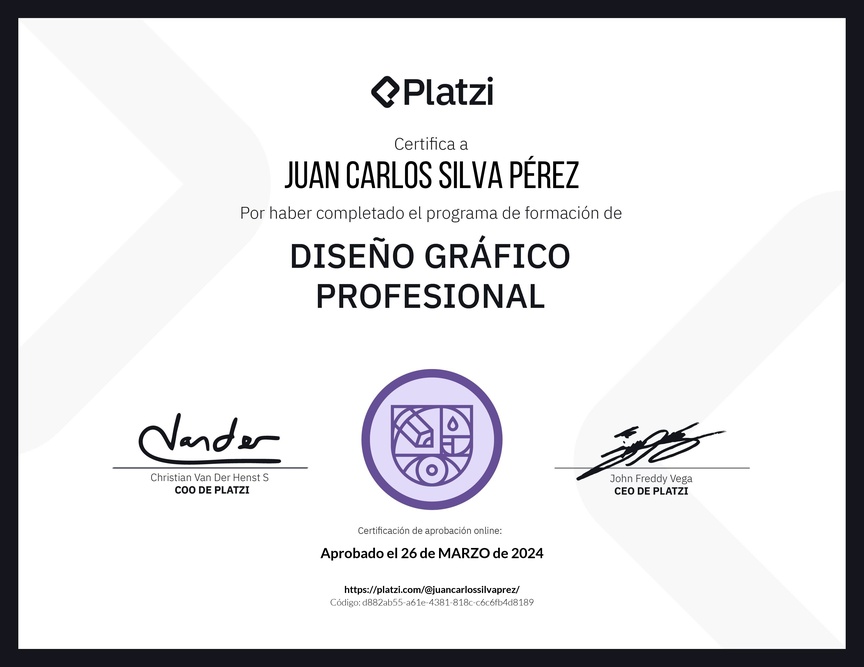 Diploma de la Ruta de Aprendizaje de Diseño Gráfico Profesional