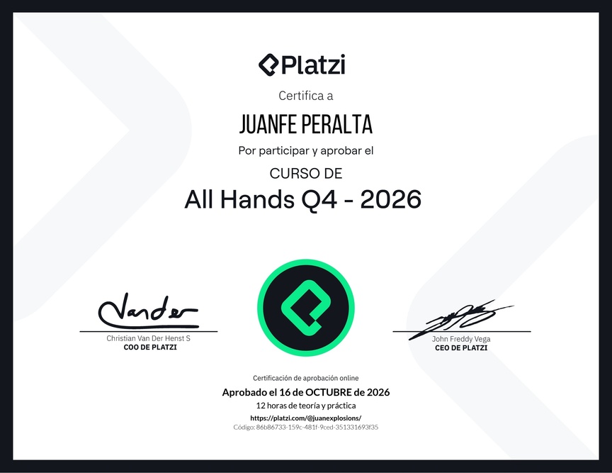 Diploma de All Hands Q4 - 2026