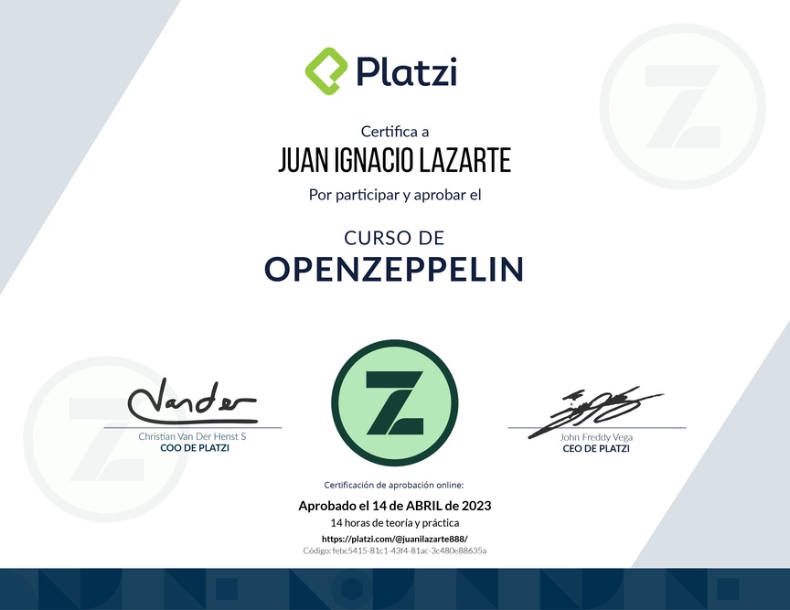 Diploma del Curso de Introducción a OpenZeppelin