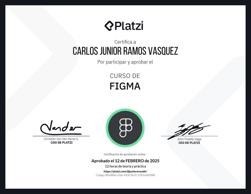 Diploma del Curso de Figma