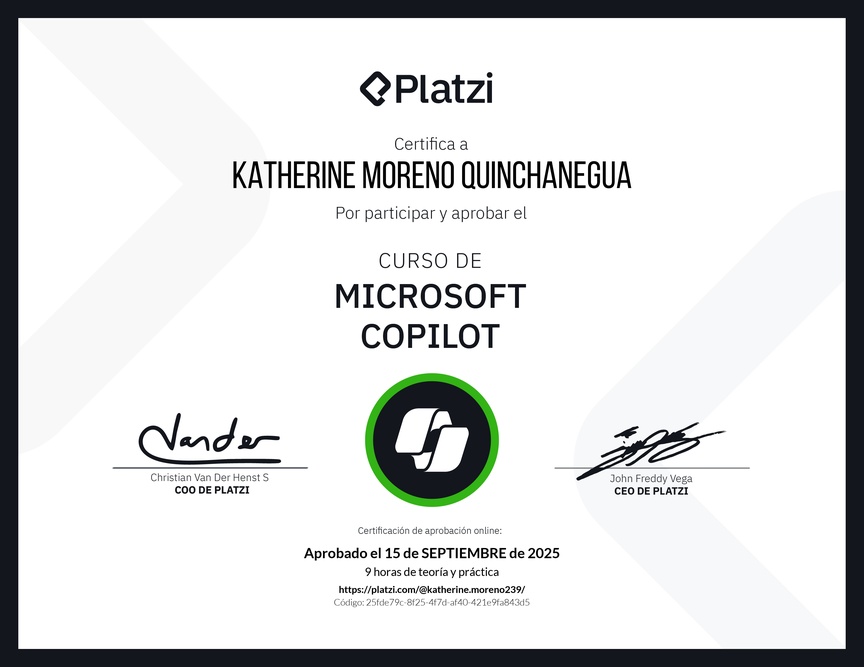 Diploma del Curso de Microsoft 365