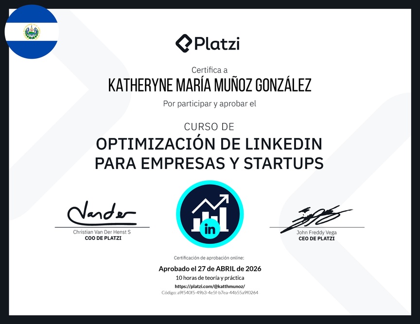 Diploma de Optimización de LinkedIn para Empresas y Startups