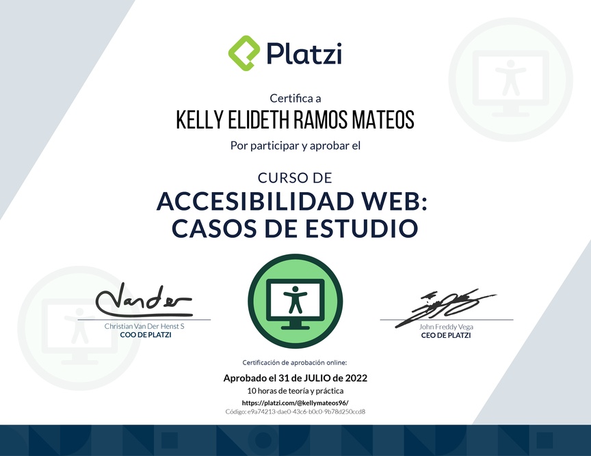 Diploma de Audiocurso de Accesibilidad Web: Casos de Estudio