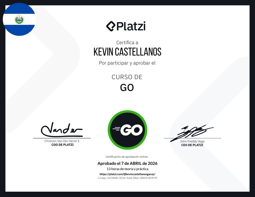 Diploma del Curso de Go
