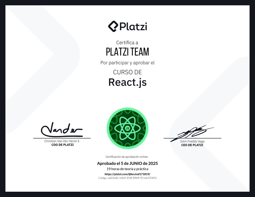 Diploma del Curso de React.js