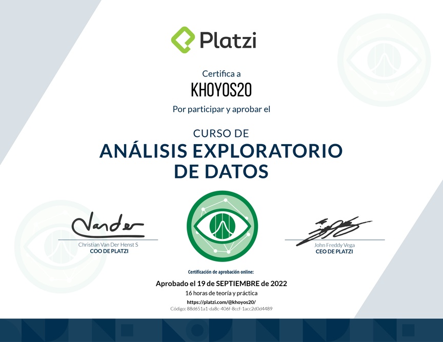 Diploma del Curso de EDA