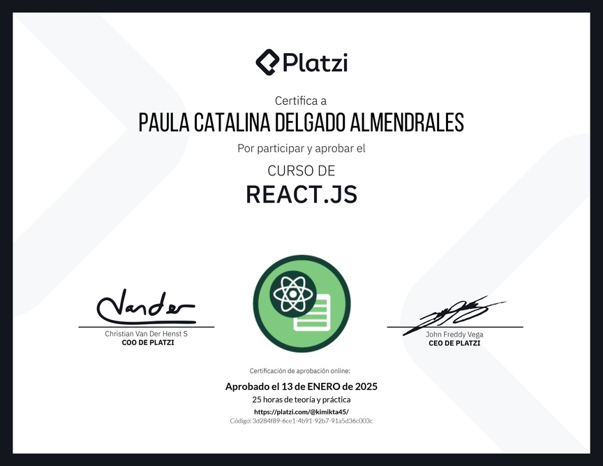 Diploma del Curso de React.js