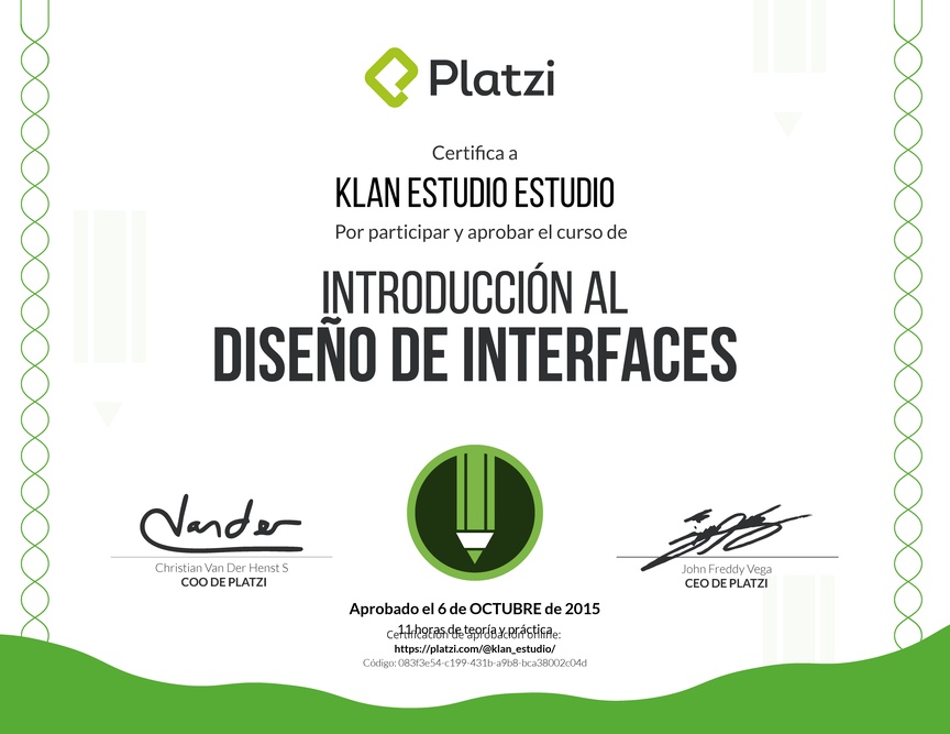 Diploma de Introducción al Diseño de Interfaces 2017