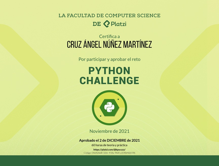 Diploma de Python Challenge