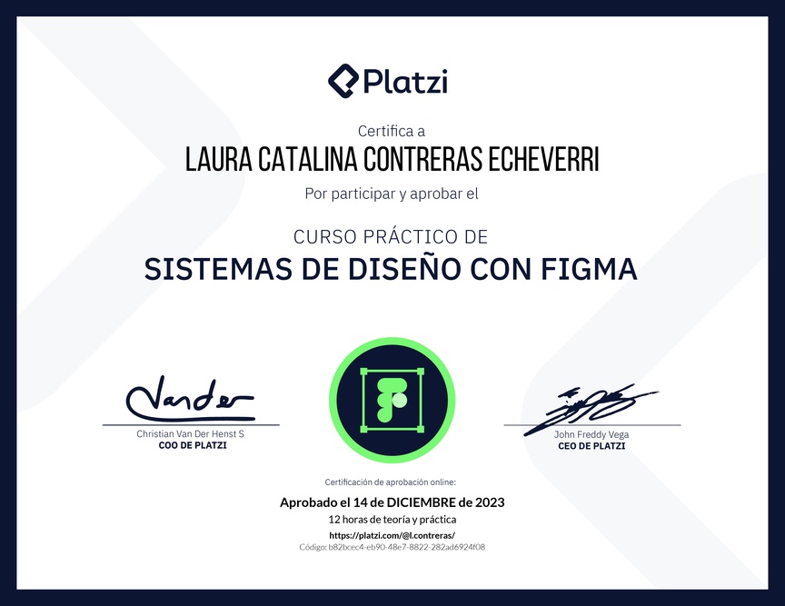 Diploma del Curso Práctico de Sistemas de Diseño con Figma