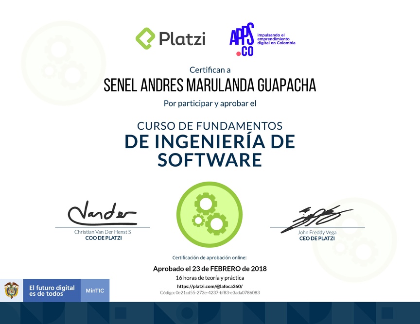 Diploma de Fundamentos de Ingeniería de Software