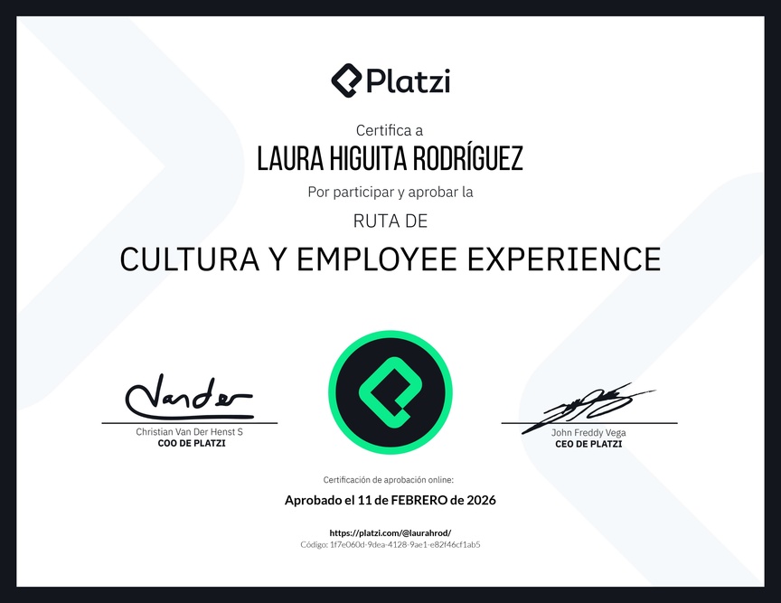 Diploma de la Ruta de Aprendizaje de Cultura y Employee Experience