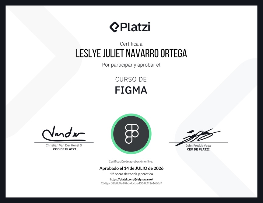 Diploma del Curso de Figma