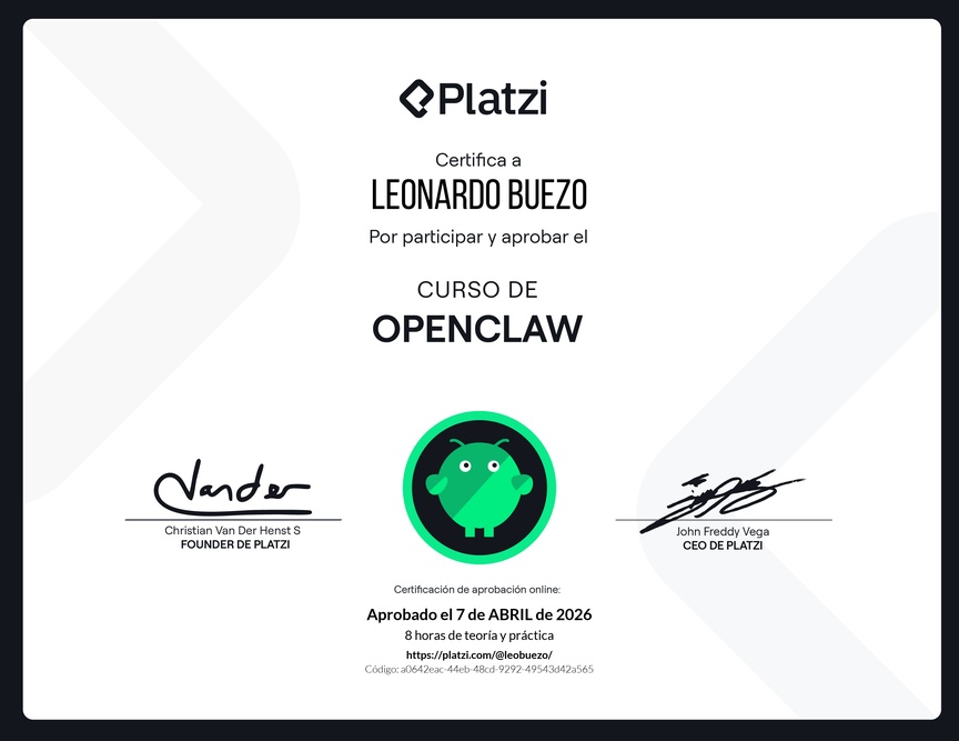 Diploma del Curso de OpenClaw