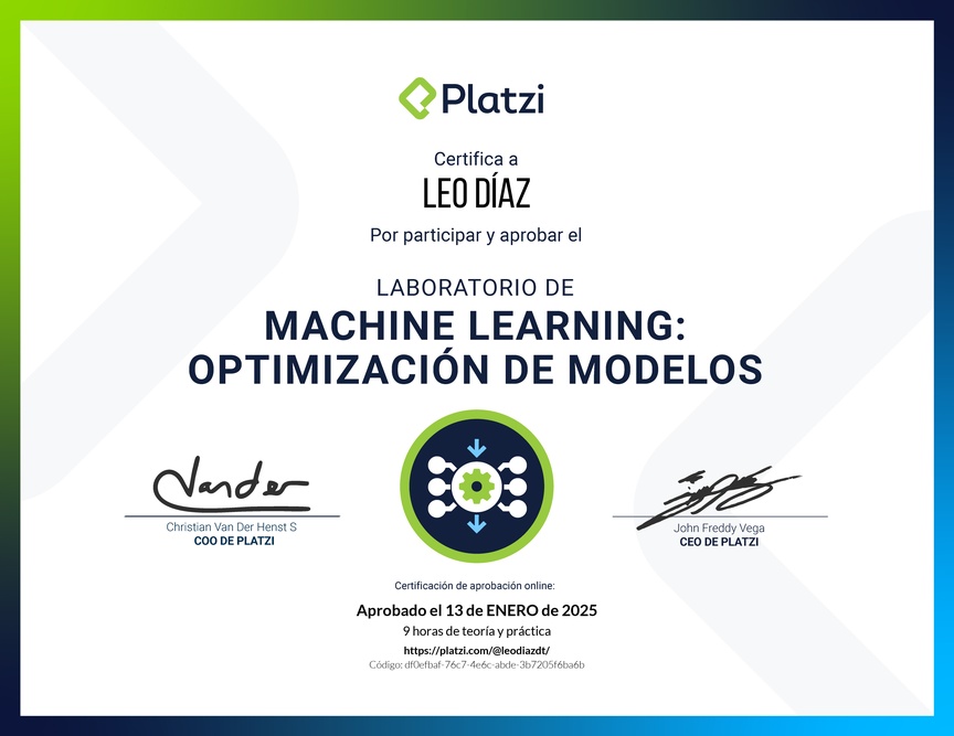 Diploma de Laboratorio de Machine Learning: Optimización de Modelos