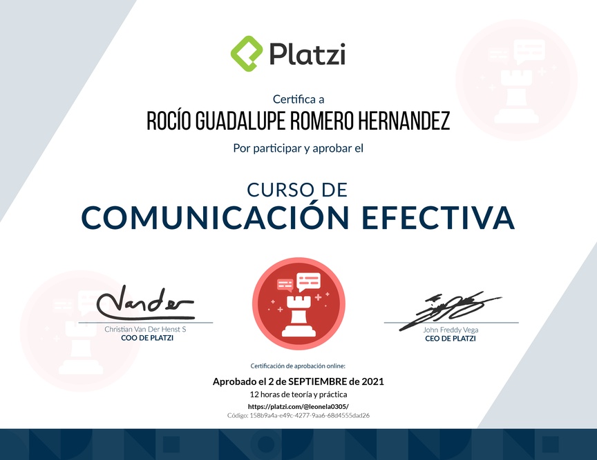 Diploma de Audiocurso de Comunicación Efectiva