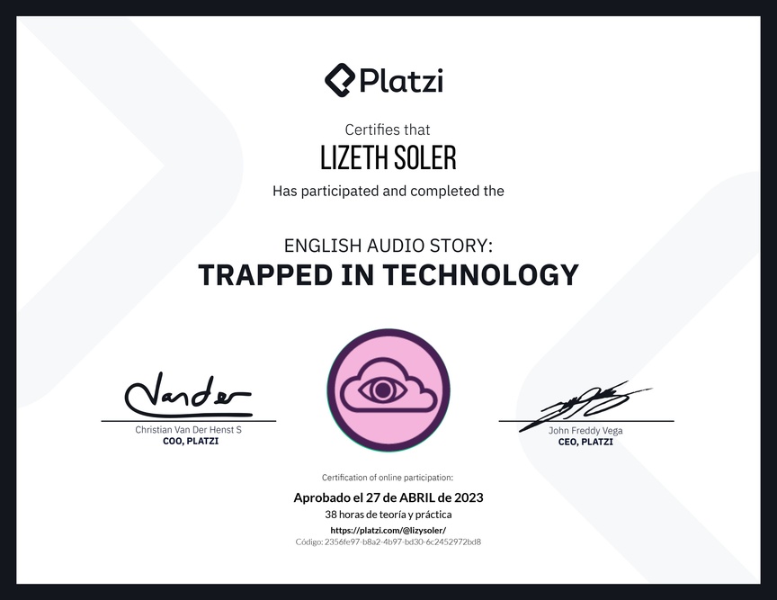Diploma de Audio Historia en Inglés: Atrapados en la Tecnología