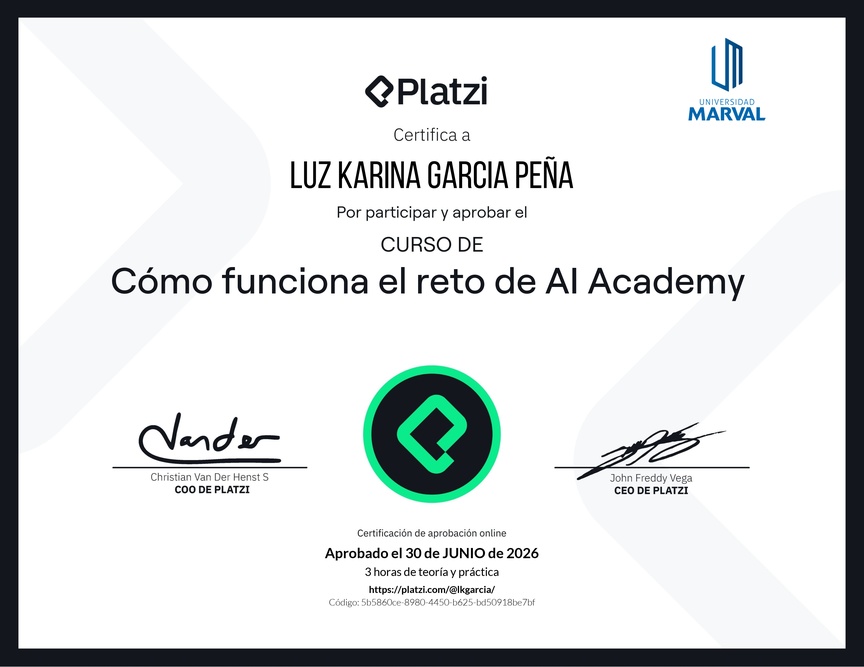 Diploma de Reto AI Academy: Multiplica 10x tu impacto profesional