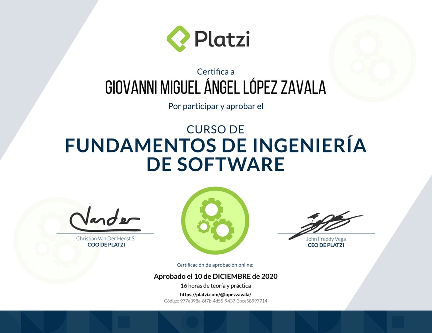 Diploma de Fundamentos de Ingeniería de Software