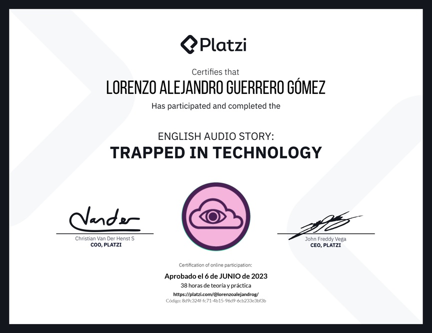 Diploma de Audio Historia en Inglés: Atrapados en la Tecnología