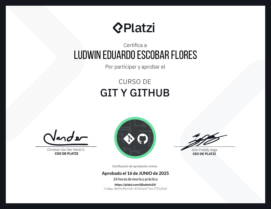 Diploma del Curso de Git y GitHub