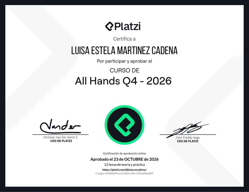 Diploma de All Hands Q4 - 2026