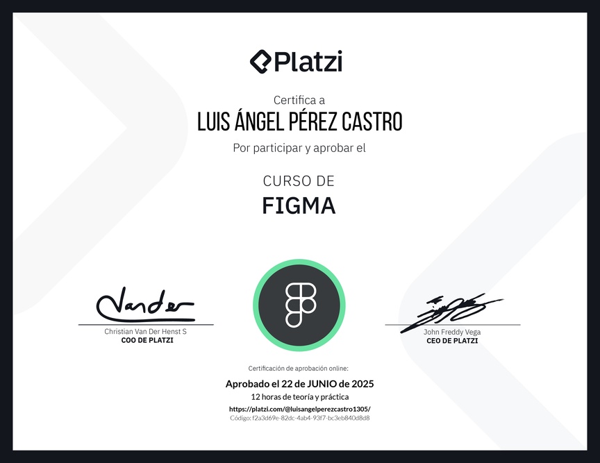 Diploma del Curso de Figma