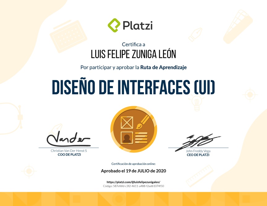 Diploma de la Ruta de Aprendizaje de Diseño de Interfaces (UI)