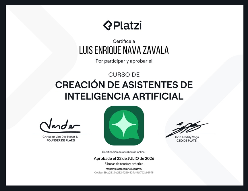 Diploma de Crea un asistente de IA que trabaje por ti sin programar