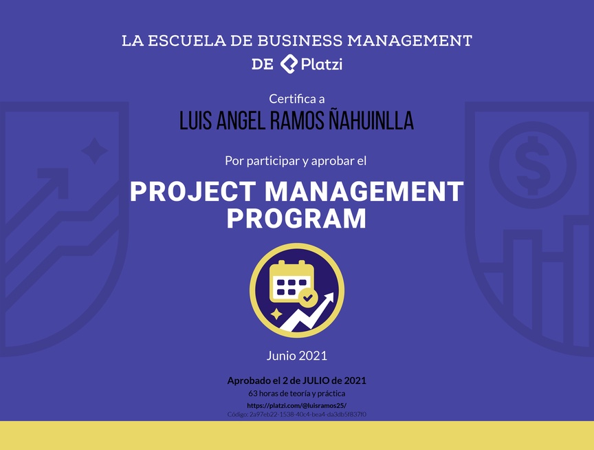 Diploma de Project Management Program