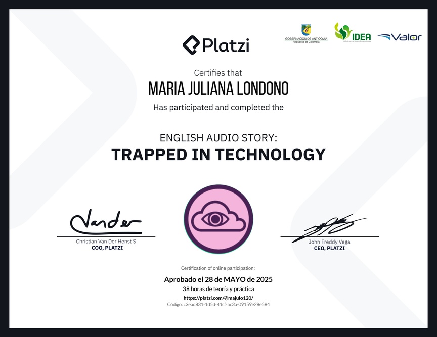Diploma de Audio Historia en Inglés: Atrapados en la Tecnología