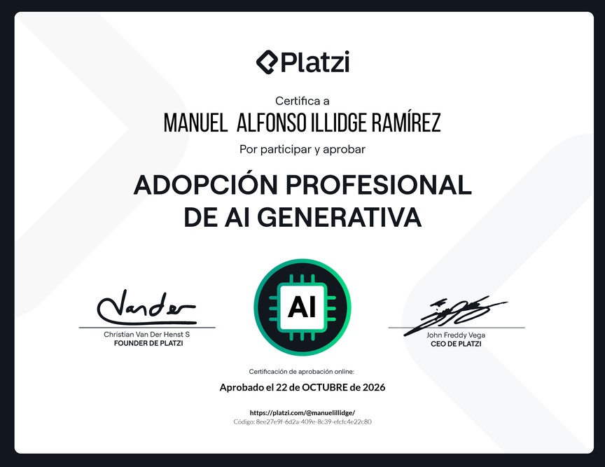 Diploma de la Ruta de Aprendizaje de Adopción Profesional de AI Generativa