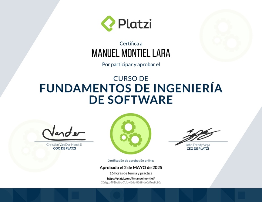 Diploma de Fundamentos de Ingeniería de Software