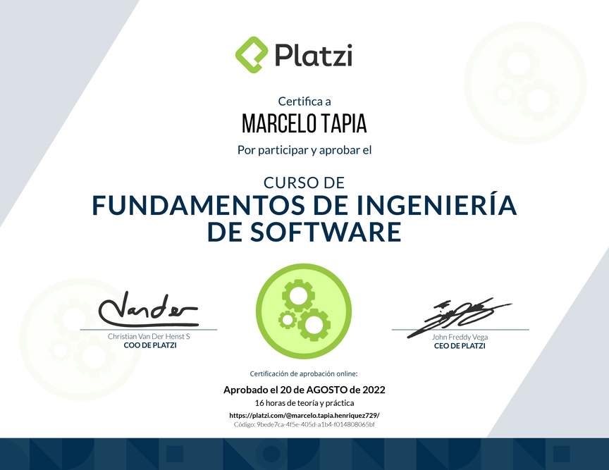 Diploma de Fundamentos de Ingeniería de Software
