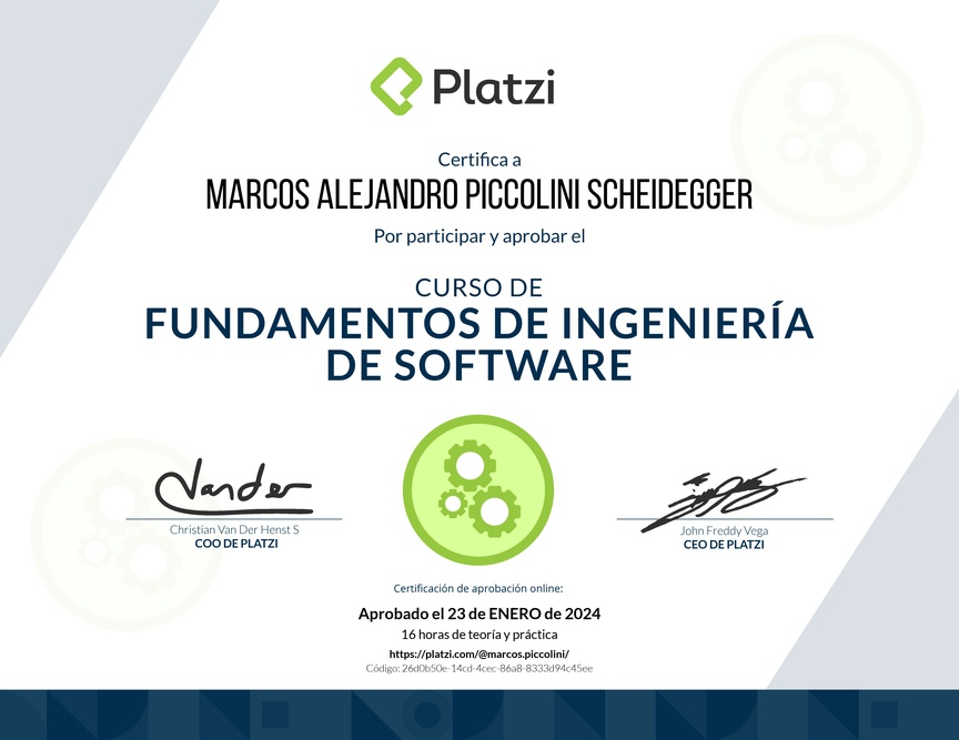 Diploma de Fundamentos de Ingeniería de Software