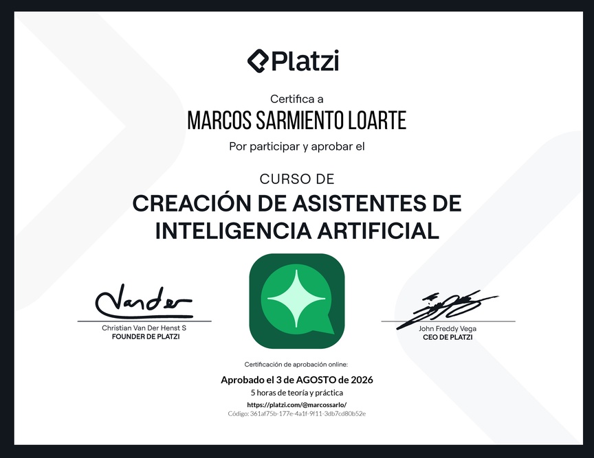 Diploma de Crea un asistente de IA que trabaje por ti sin programar