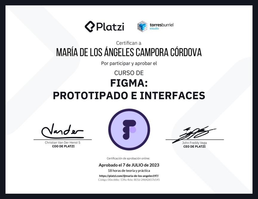 Diploma del Curso Básico de Figma - 2022