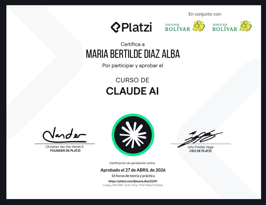 Diploma del Curso de Claude AI