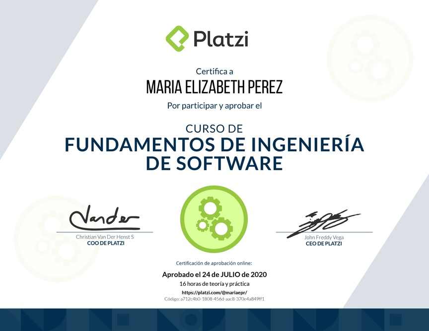 Diploma de Fundamentos de Ingeniería de Software