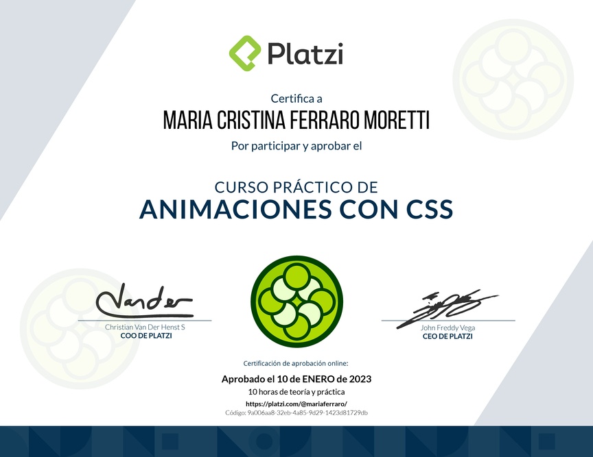 Diploma del Curso Práctico de Maquetación y Animaciones con CSS