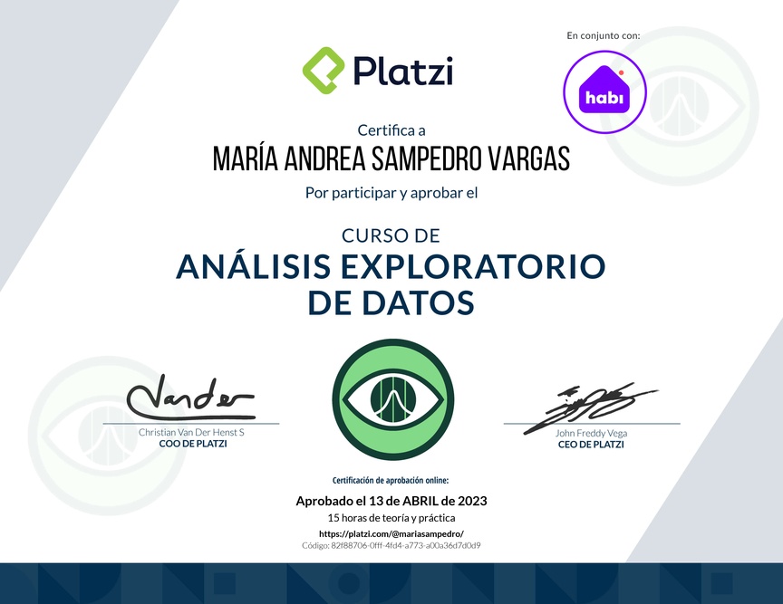 Diploma del Curso de Análisis Exploratorio de Datos