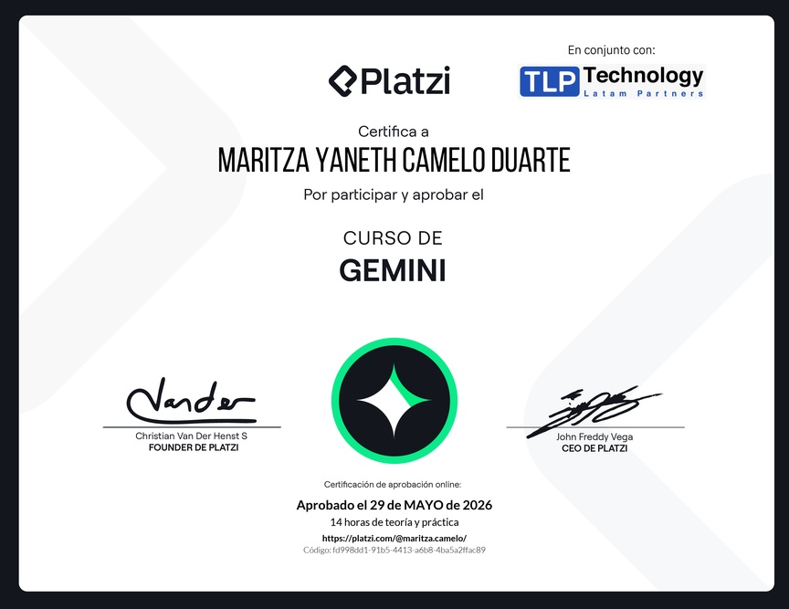 Diploma del Curso de Gemini