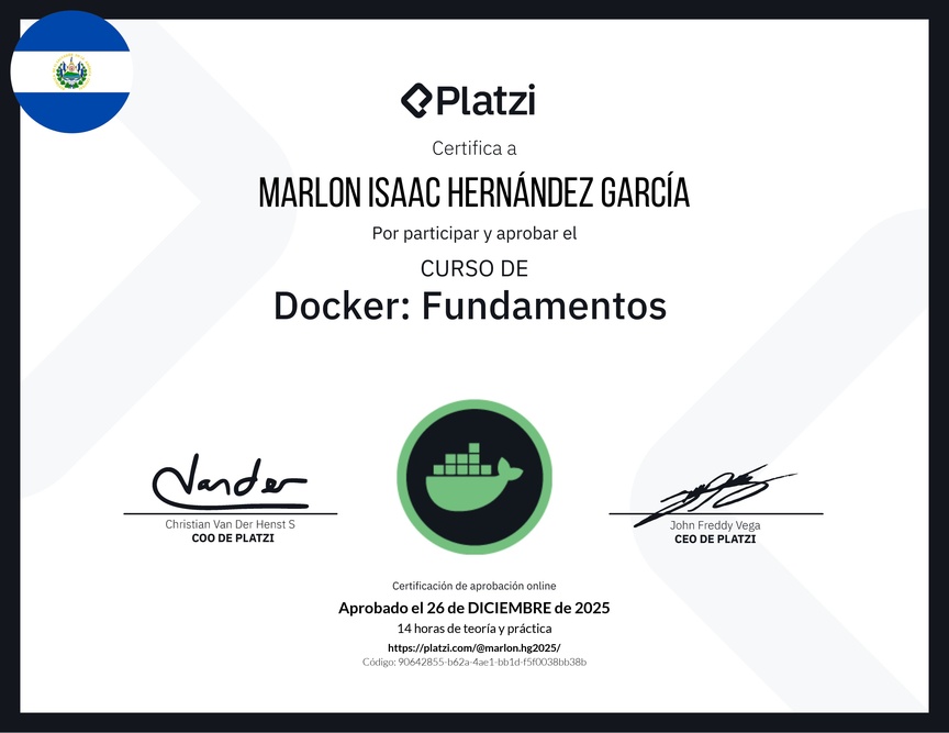 Diploma del Curso de Docker: Fundamentos