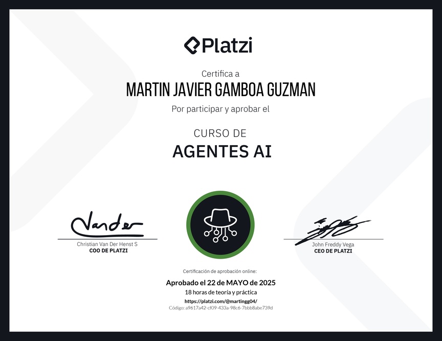 Diploma del Curso de Agentes AI