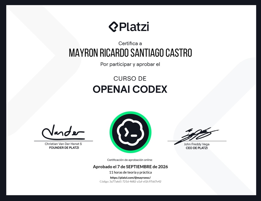 Diploma del Curso de Codex
