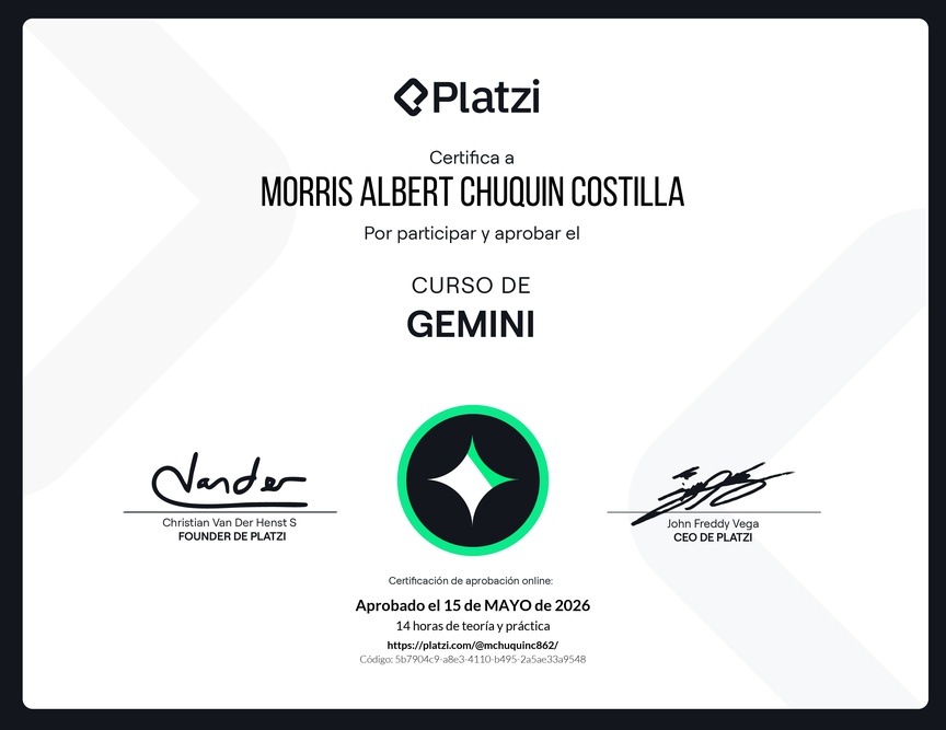 Diploma del Curso de Gemini
