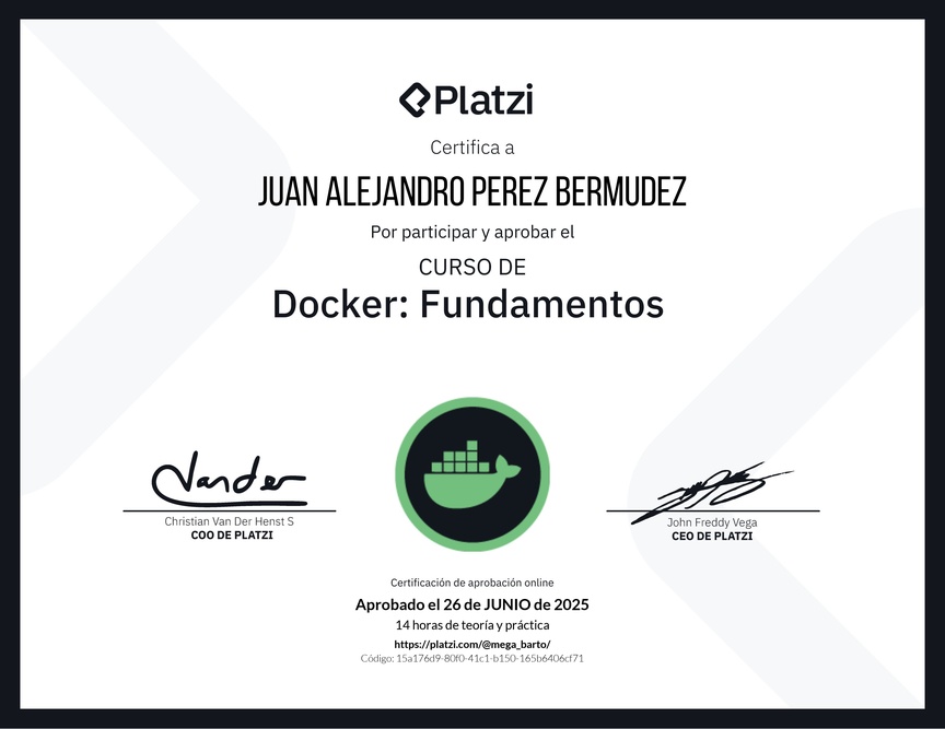 Diploma del Curso de Docker: Fundamentos