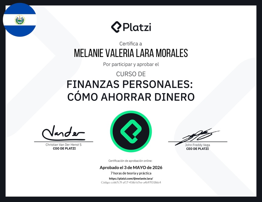 Diploma del Curso de Estrategias de Ahorro y Planificación Financiera