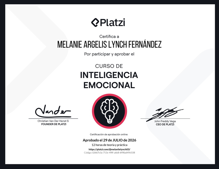Diploma del Curso de Inteligencia Emocional
