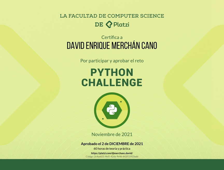 Diploma de Python Challenge